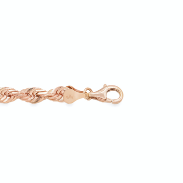 10k Gold Plated Tri-Color Gold Rope Chain 5.5 mm